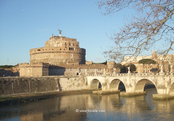 Rome Site historique, Panorama Chateau SaintAnge Castel Sant'Angelo
